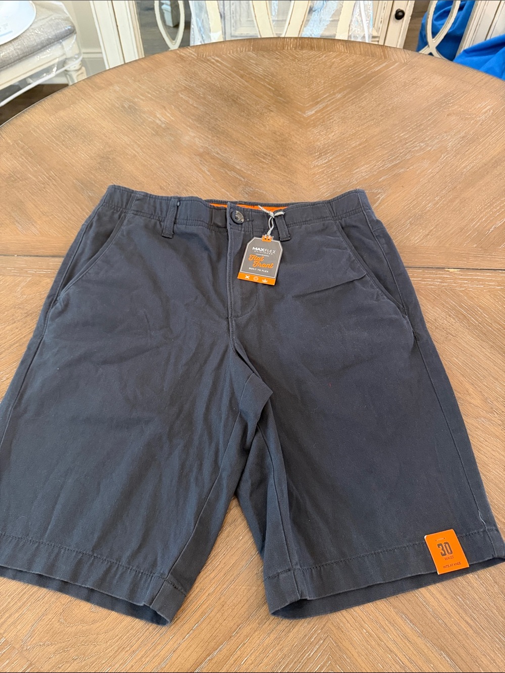 urban pipeline color is Pepper Flat-Front Men's Shorts Size 30